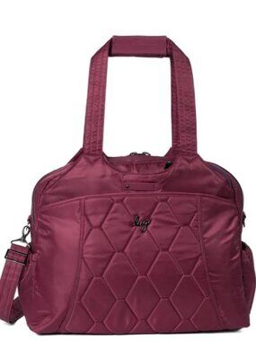 Lug Pontoon 2 Overnight Bag Raspberry Berry Red